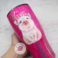 READY TO SHIP 24oz pig tumbler, pink pig glitter tumbler, personalized glitter tumbler, pig gifts, gifts for her, pig travel cup