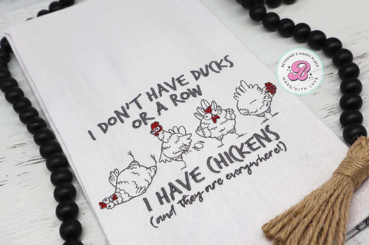 Chicken dish towel, funny chicken kitchen towel, gift for chicken lover, farmhouse decor, farmhouse gifts, funny chicken gifts