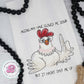 Funny chicken dish towel, aging chicken kitchen towel, sarcastic gifts, farmhouse decor, funny farmhouse decor, chicken gifts, rooster gift