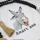 Funny kitchen towel, smart ass donkey kitchen towel, embroidered towel, kitchen gifts, funny gifts, donkey gifts, dish towel