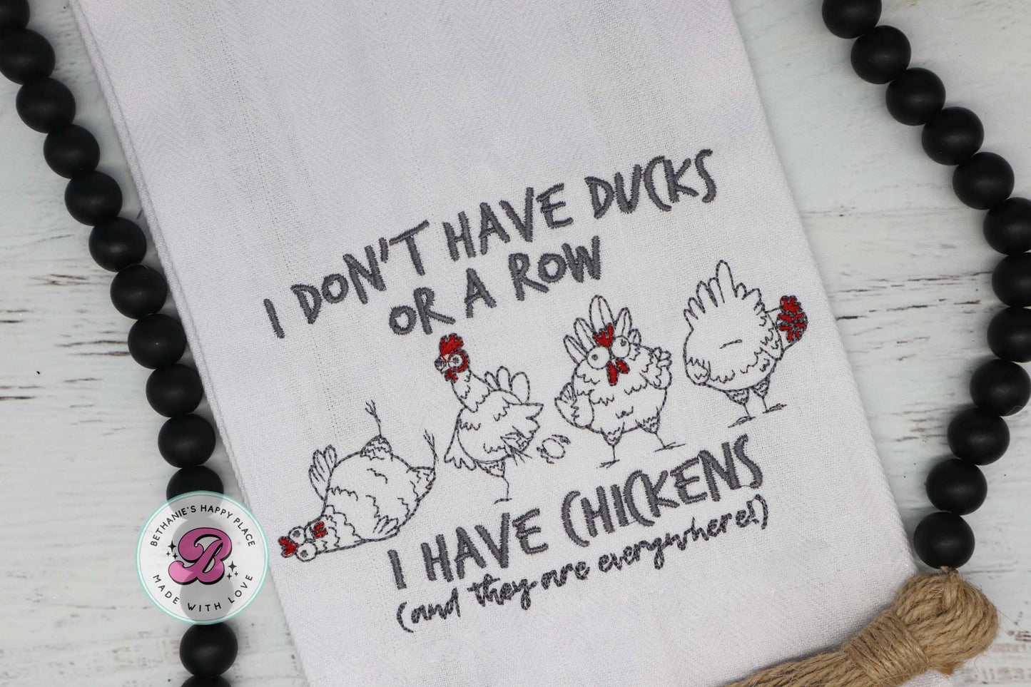 Chicken dish towel, funny chicken kitchen towel, gift for chicken lover, farmhouse decor, farmhouse gifts, funny chicken gifts