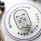 Cute ghost badge reel, ghost badge clip, Halloween badge holder, badge reel nurse, Halloween lanyard, ghost lanyard, ghost gifts