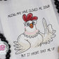 Funny chicken dish towel, aging chicken kitchen towel, sarcastic gifts, farmhouse decor, funny farmhouse decor, chicken gifts, rooster gift