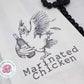 Marinated chicken kitchen towel, funny chicken gifts, drunk chicken, funny housewarming gifts, farmhouse decor, chicken dish cloth