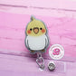 Cockatiel badge holder, cockatiel badge reel, bird badge reel, bird lanyard, cockatiel gifts, retractable ID holder, badge reel nurse