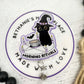 Black cat badge reel, morning ritual, cat coffee, Halloween badge reel, funny Halloween badge holder, badge clip nurse