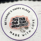 Too fab for your negativity, badge reel, motivational badge holder, mental health, badge reel nurse, retractable ID holder