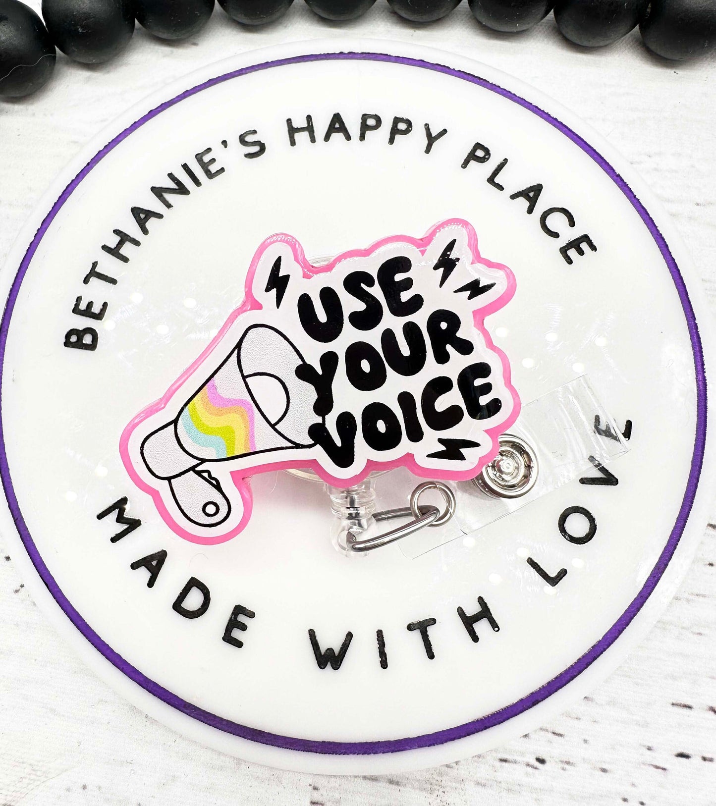 Use your voice badge reel, activist badge reel, equality badge reel, badge holder nurse, retractable lanyard