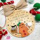 Best friend ornament, best friend Christmas gift, funny friend ornament, coffee friend ornament, personalized gingerbread ornament