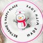 Snowman nurse retractable badge reel, holiday nurse gifts, pediatrician ID holder, Christmas lanyard, snowman badge holder, easy to clean