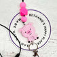 Cute pig breakaway lanyard, pig gifts, beaded lanyard, teacher ID holder, key holder, easy to clean acrylic, appreciation gifts