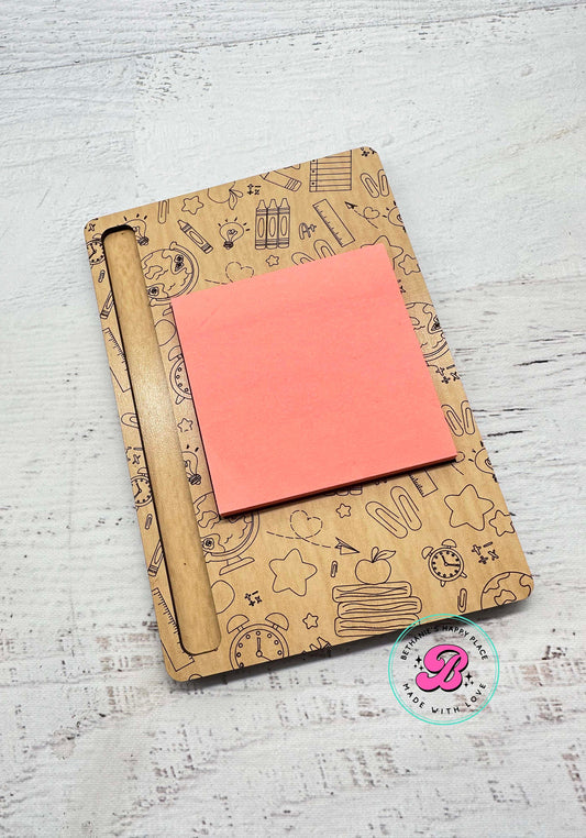 Teacher note holder, sticky note holder, teacher gifts, appreciation, simple gifts for teacher, personalized