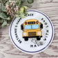 School bus retractable badge reel, bus driver gifts, ID holder for bus driver, lanyard, key card holder, personalized gifts, easy to clean