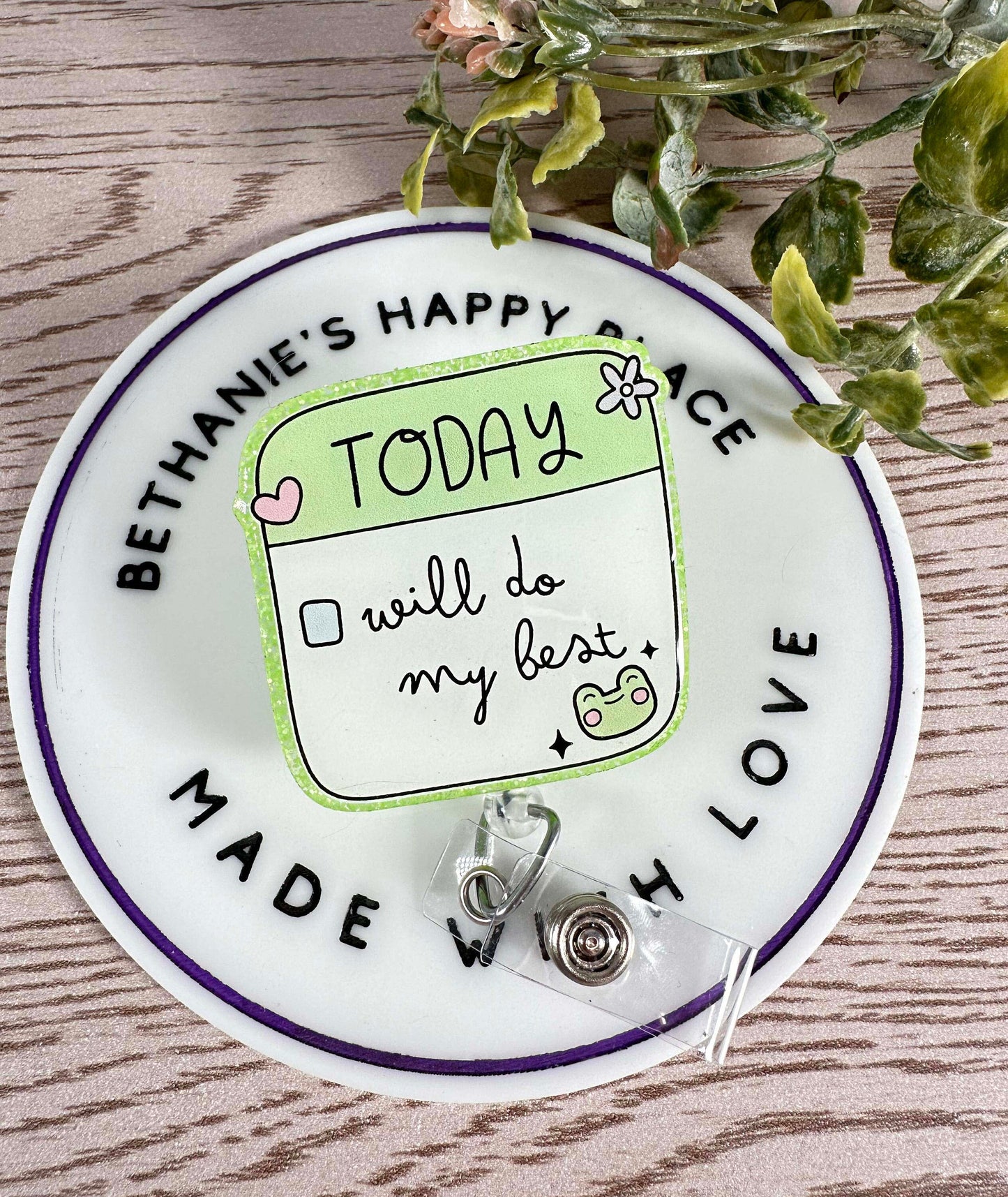 Do my best retractable badge reel, mental health badge holder, mental health gifts, nurse badge holder, teacher key card holder, lanyard