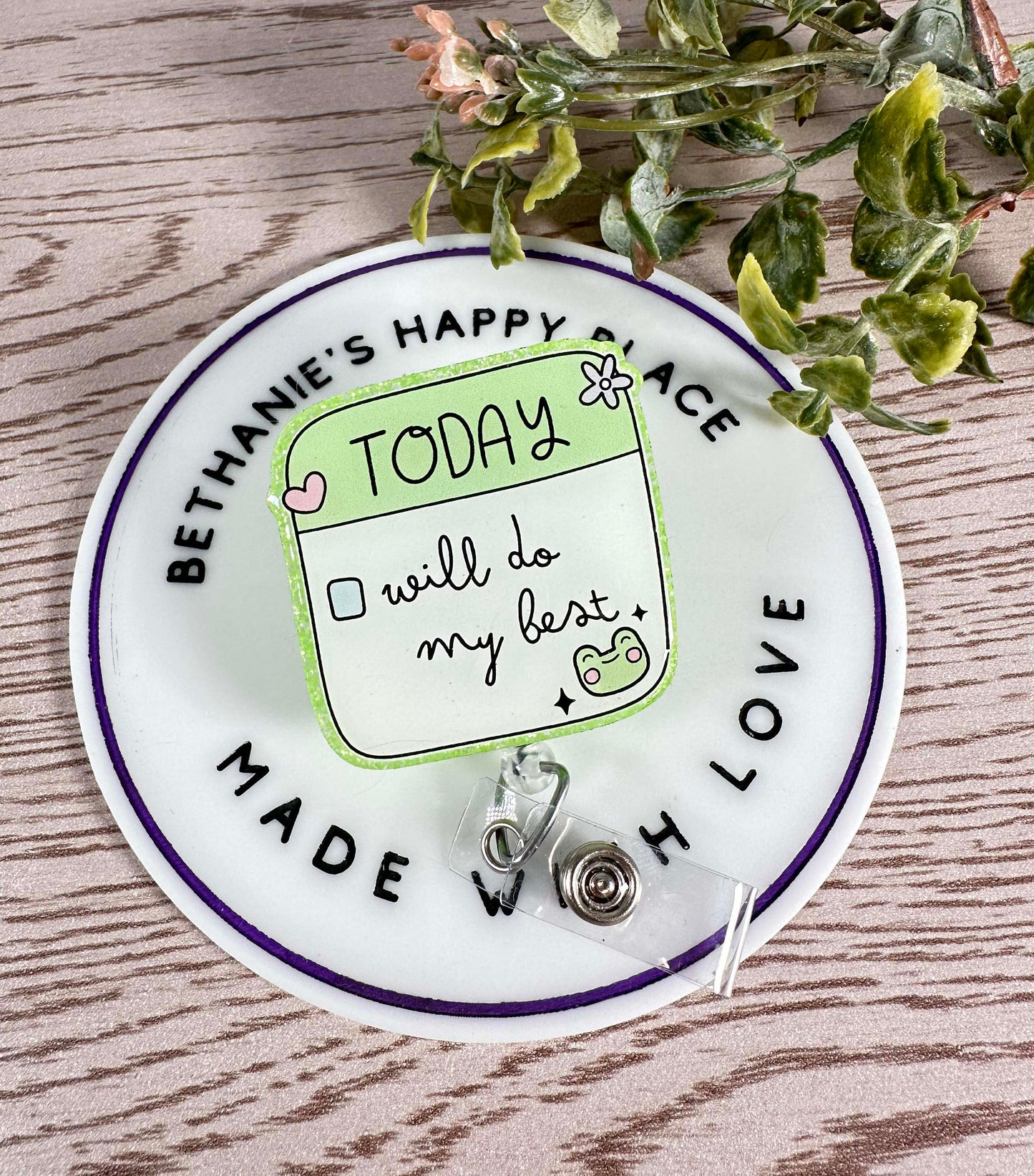 Do my best retractable badge reel, mental health badge holder, mental health gifts, nurse badge holder, teacher key card holder, lanyard