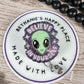 Believe in yourself retractable badge reel, alien badge holder, nurse ID holder, acrylic badge topper, alien gifts, lanyard