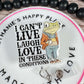 I can't live laugh love in these conditions badge reel, funny frog badge holder, retractable nurse ID holder, acrylic topper, frog gifts