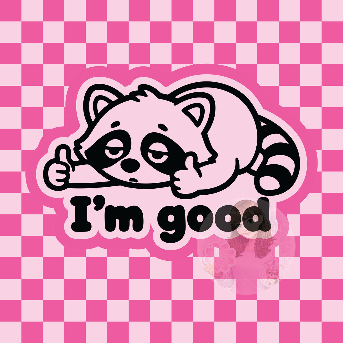 I'm good raccoon silicone mold