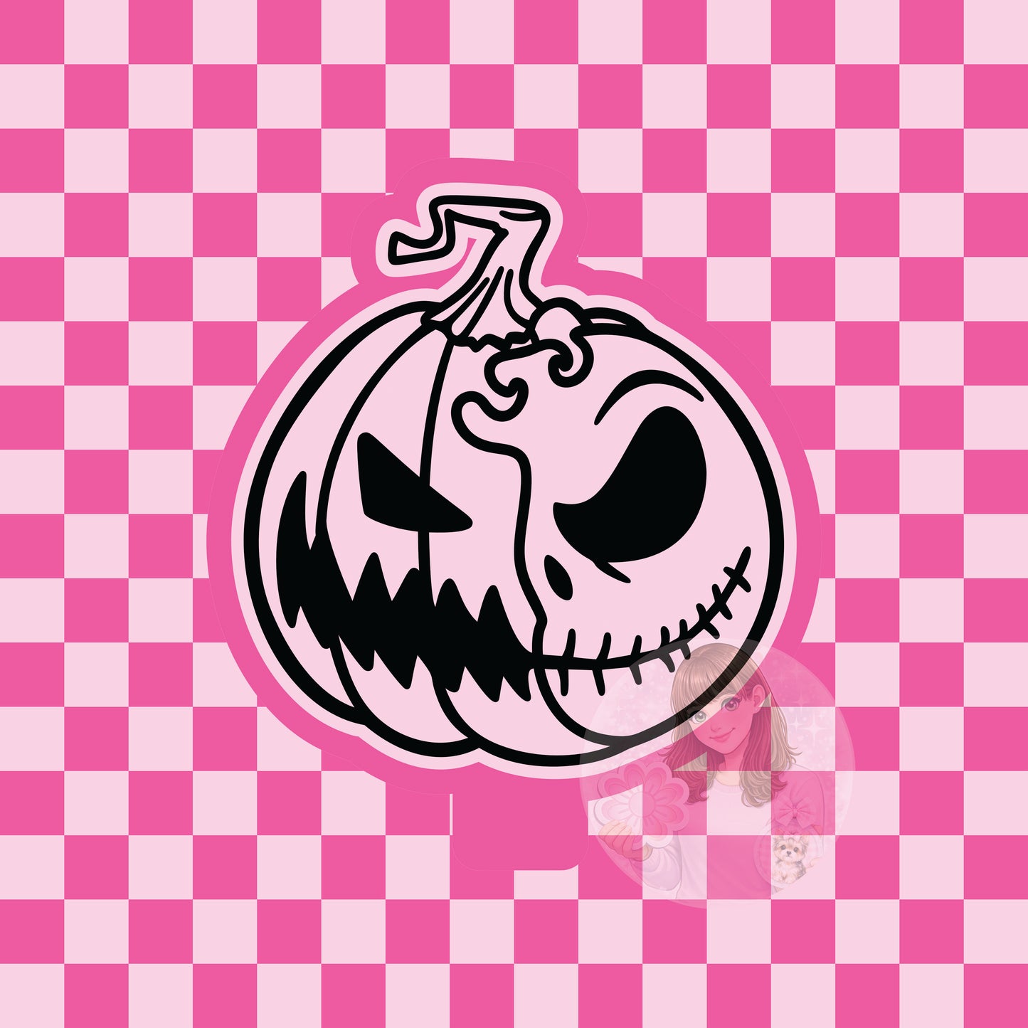 Jack pumpkin silicone freshie mold