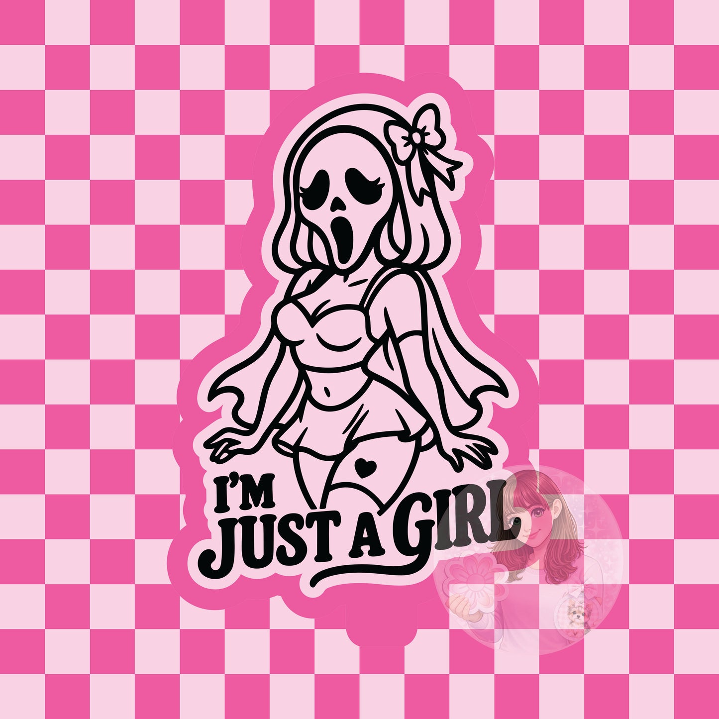 Scream girl silicone freshie mold