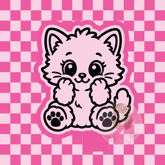 Cutesy kitten silicone freshie mold