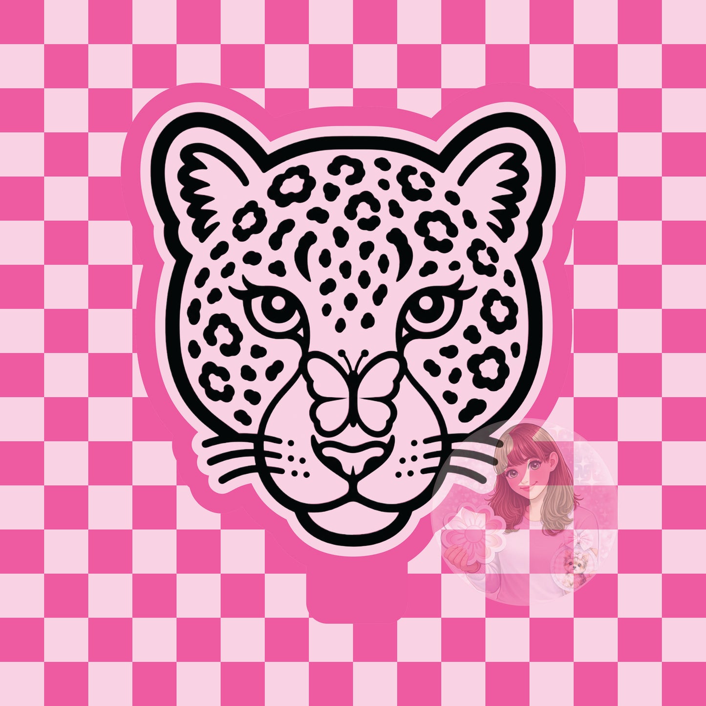 Leopard butterfly silicone freshie mold