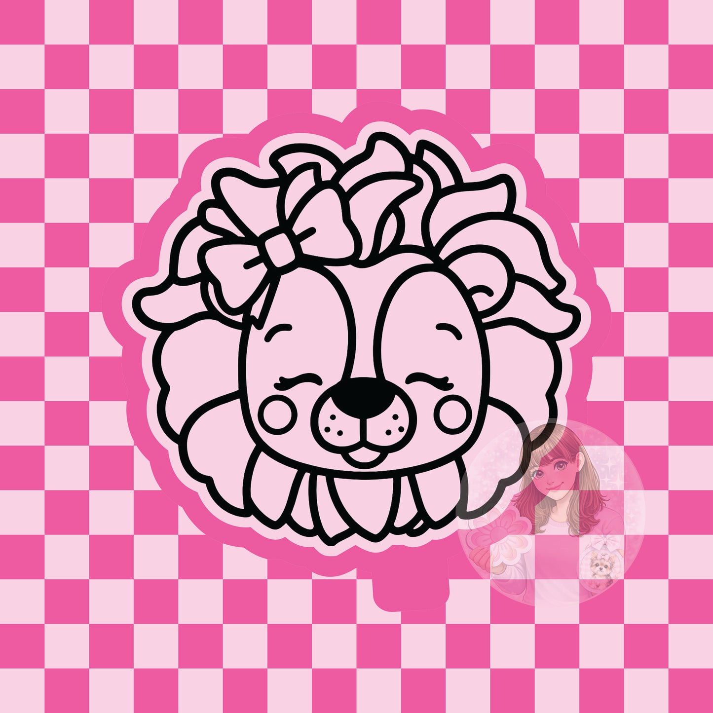 Lion head silicone freshie mold