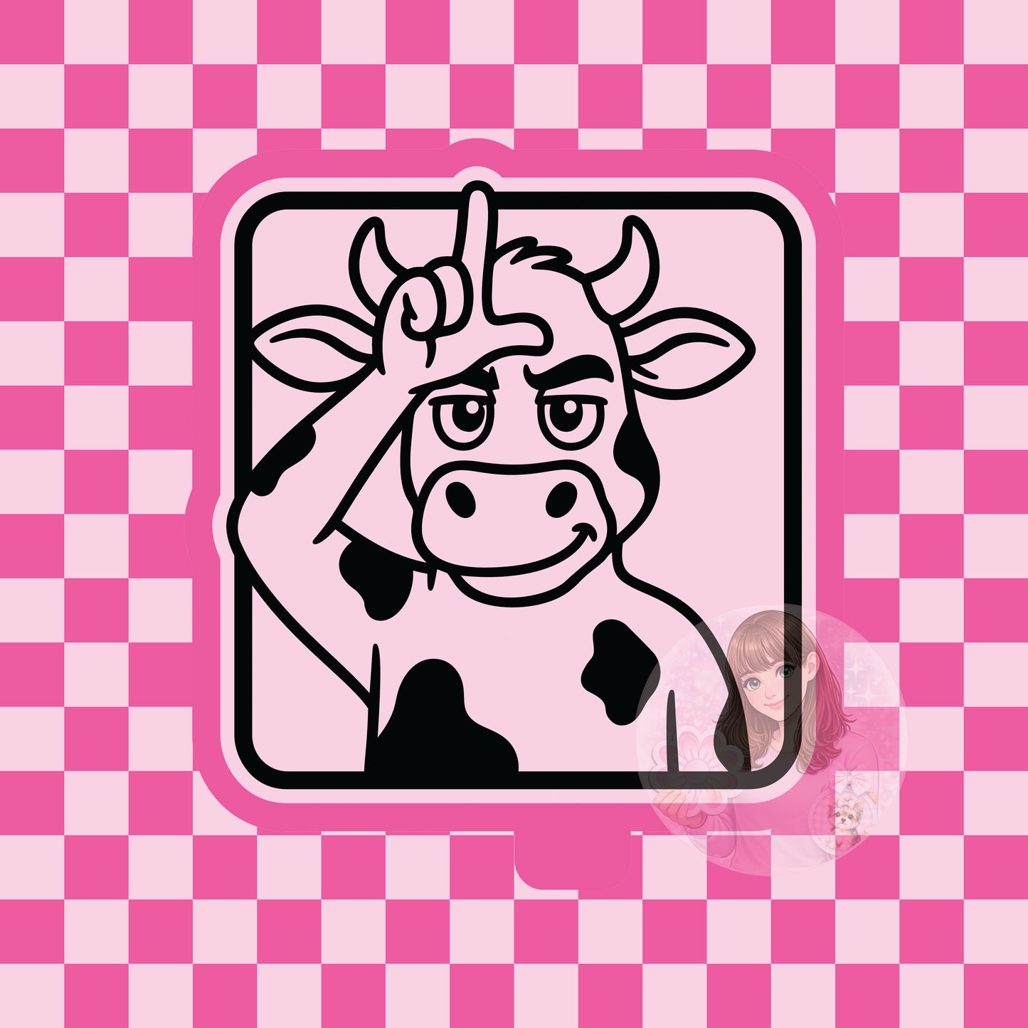 Another loser cow silicone freshie mold