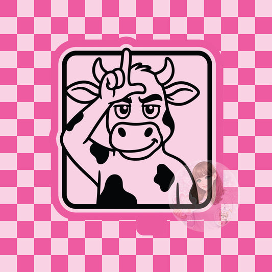 Another loser cow silicone freshie mold
