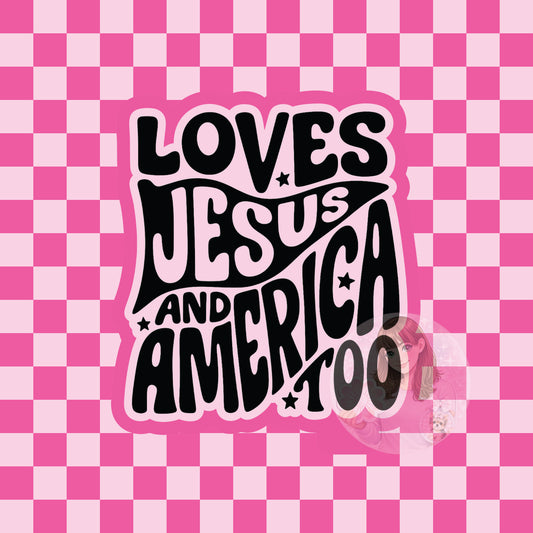 Loves Jesus and America too silicone freshie mold