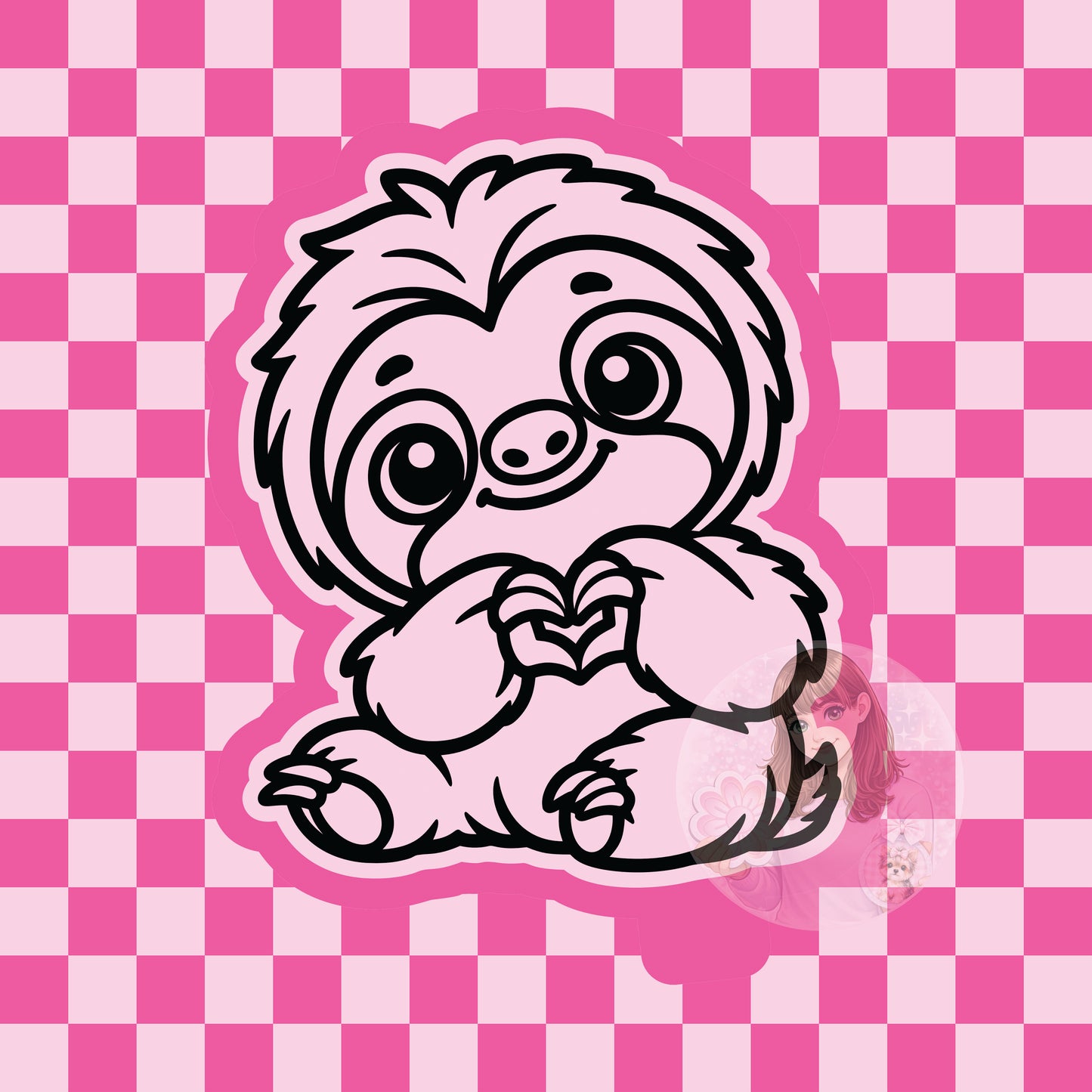 Sloth love silicone freshie mold