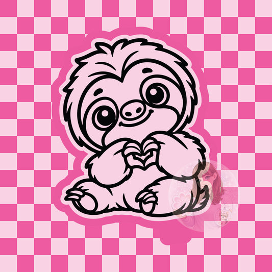 Sloth love silicone freshie mold