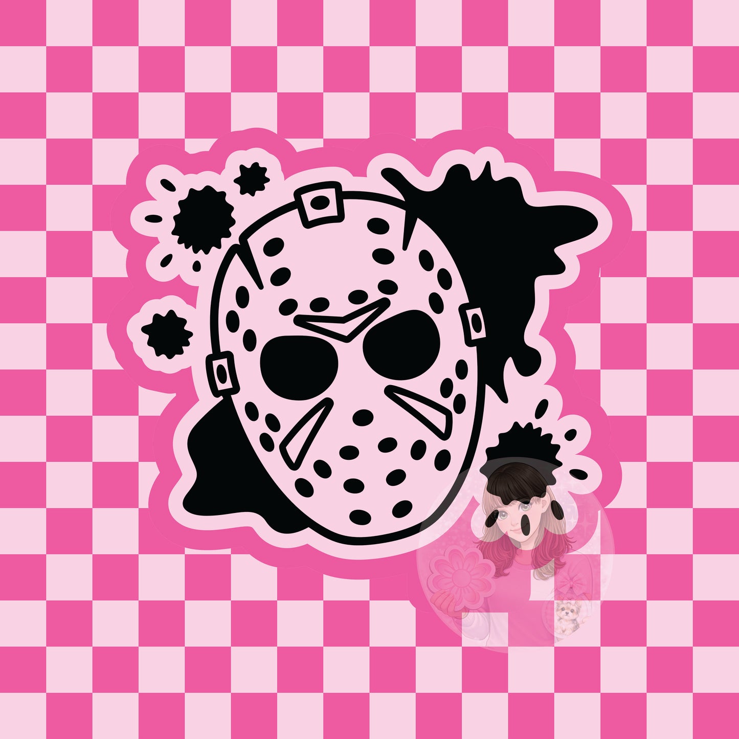 Horror mask silicone freshie mold