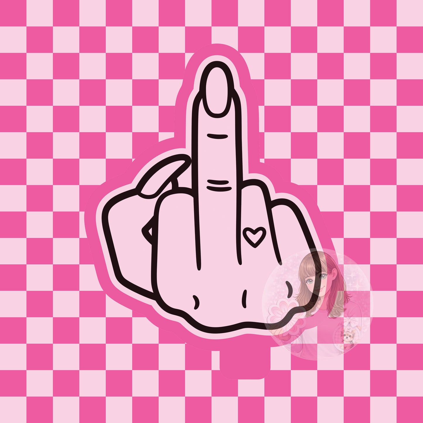 Middle finger silicone freshie mold