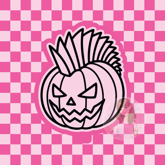 Mohawk pumpkin silicone freshie mold