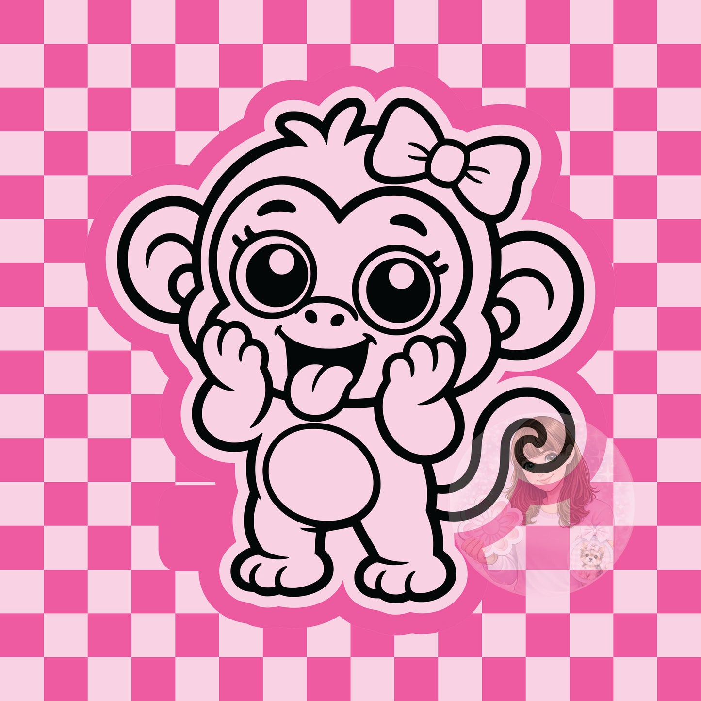 Silly monkey silicone freshie mold