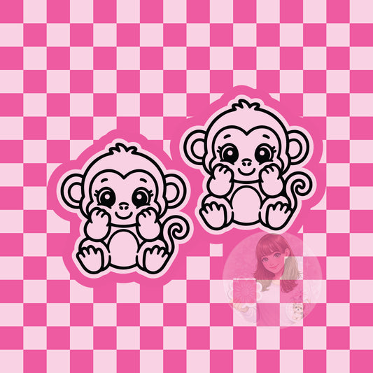 Monkey vent clips silicone freshie mold