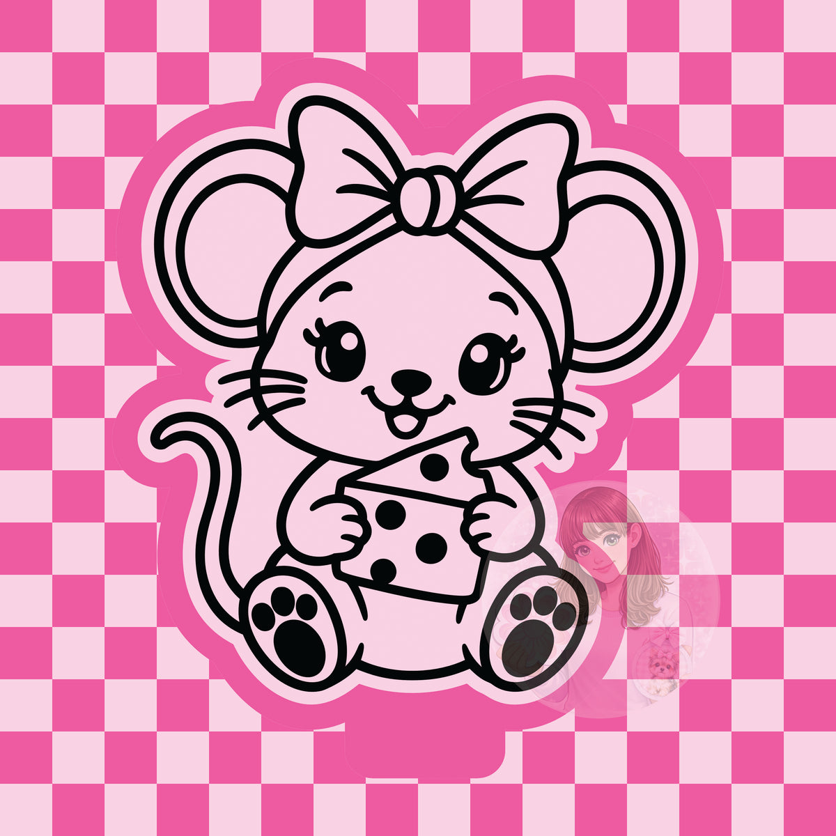 Mouse with cheese silicone mold