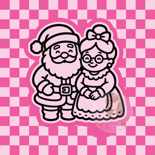 Mr. and Mrs. Claus silicone freshie mold