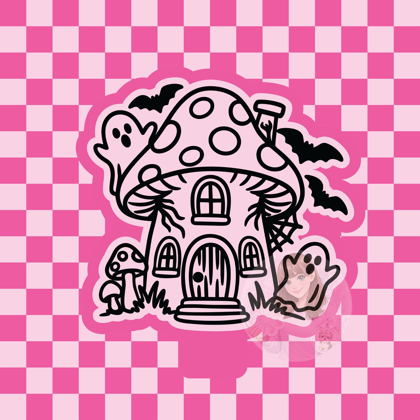 Haunted mushroom house silicone freshie mold