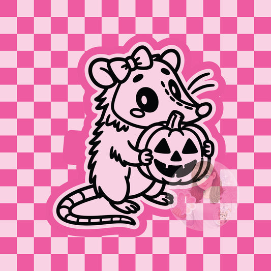 Opossum pumpkin silicone freshie mold