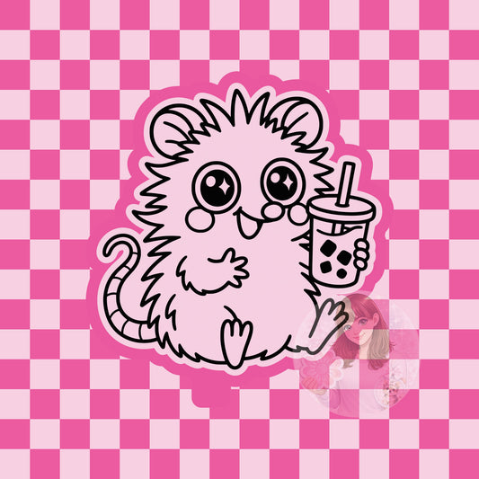 Opossum coffee silicone freshie mold