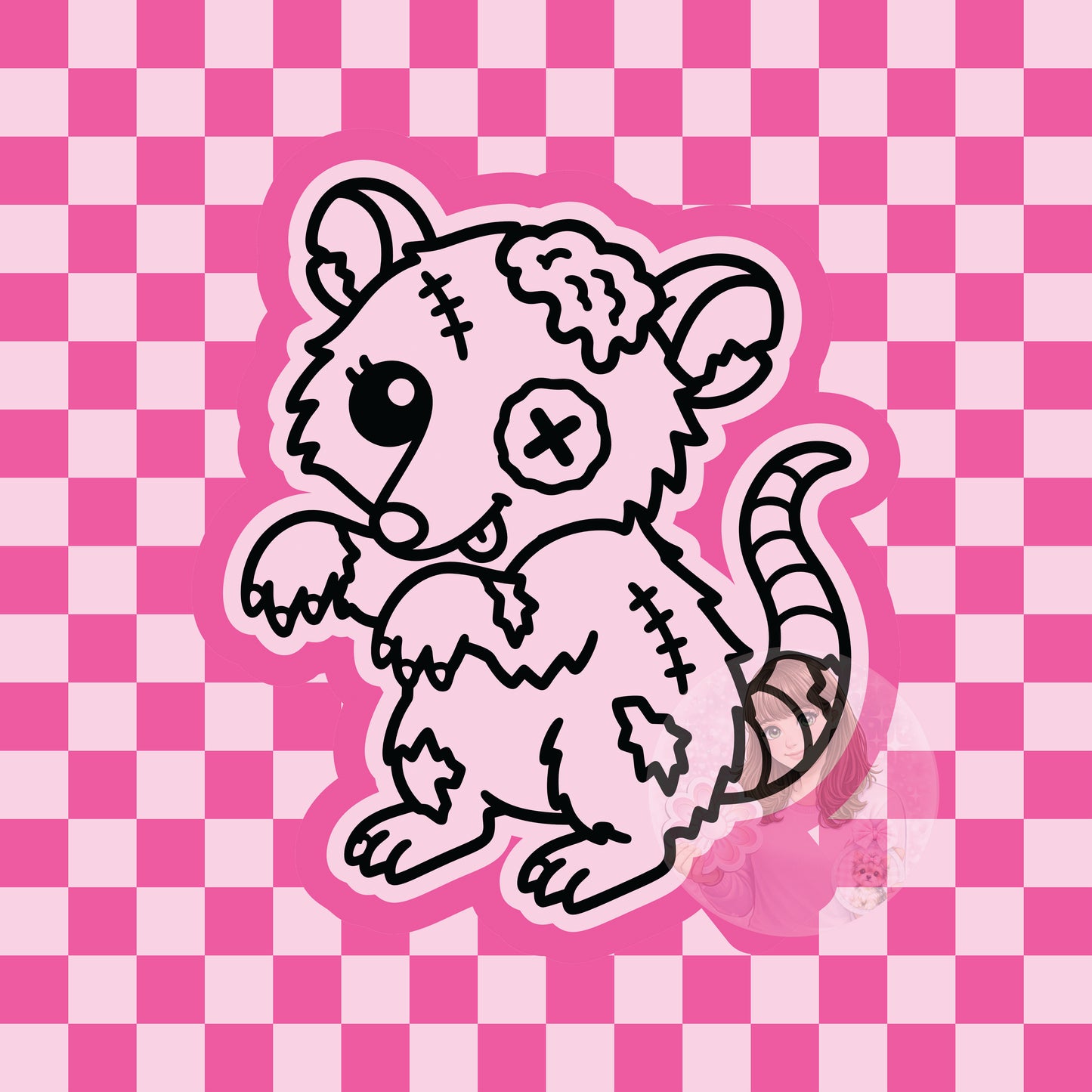 Opossum zombie silicone freshie mold