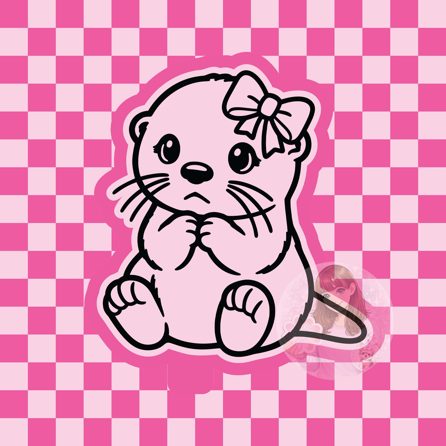 Cute otter silicone freshie mold
