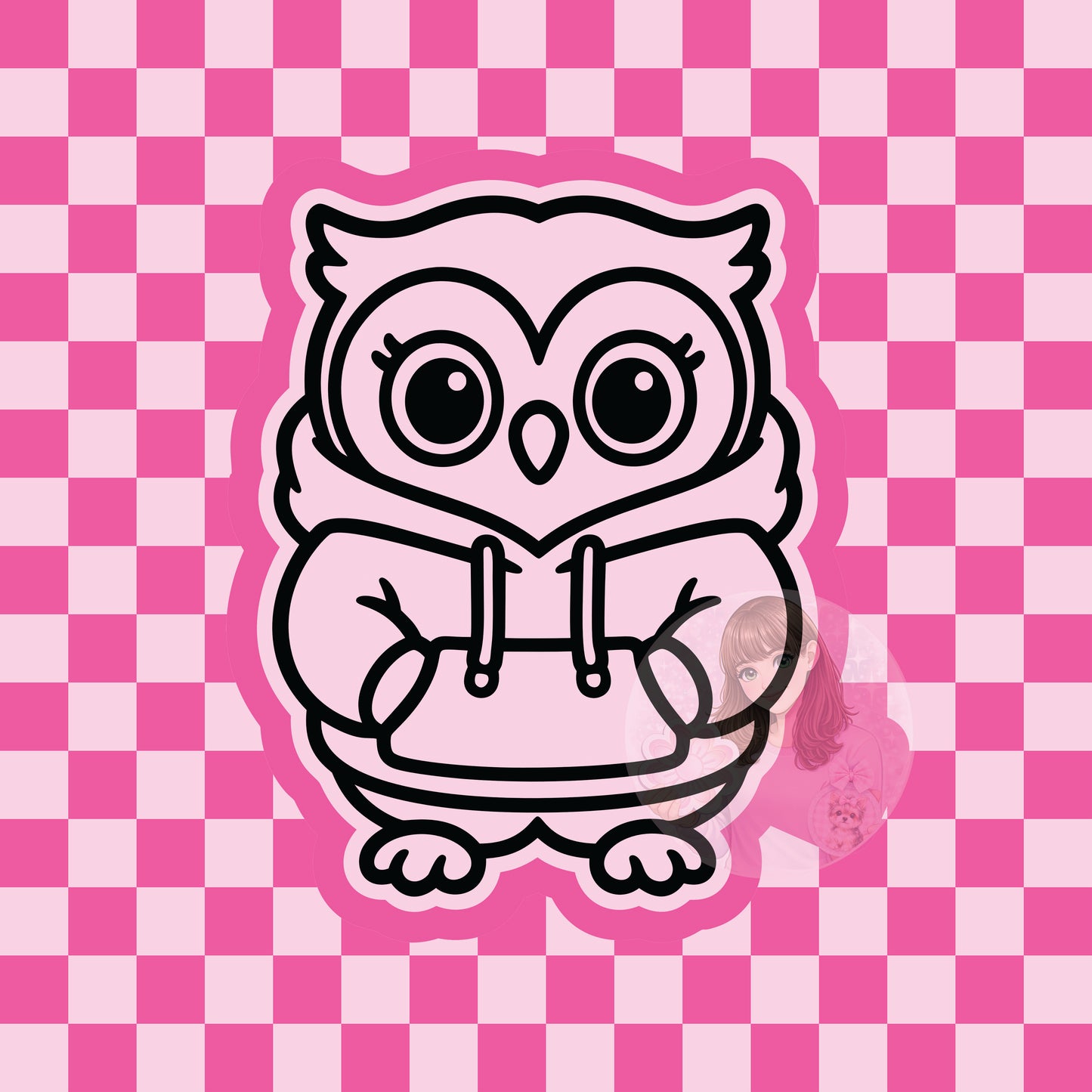 Owl hoodie silicone freshie mold