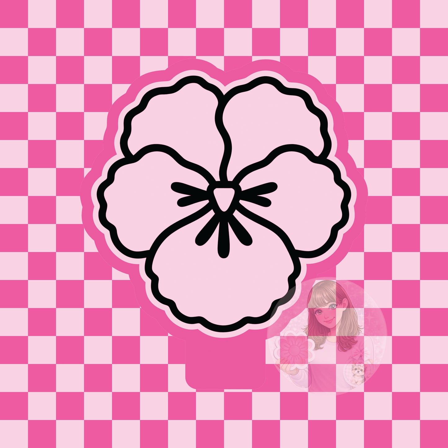 Pansy silicone freshie mold
