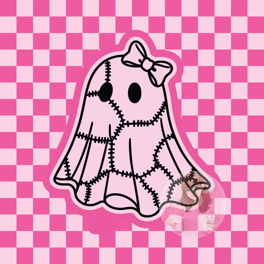 Patchwork ghost silicone freshie mold
