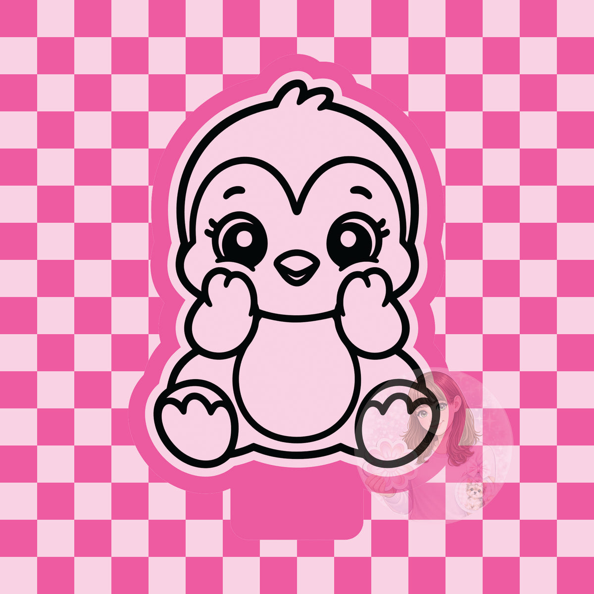 Cutesy penguin silicone freshie mold