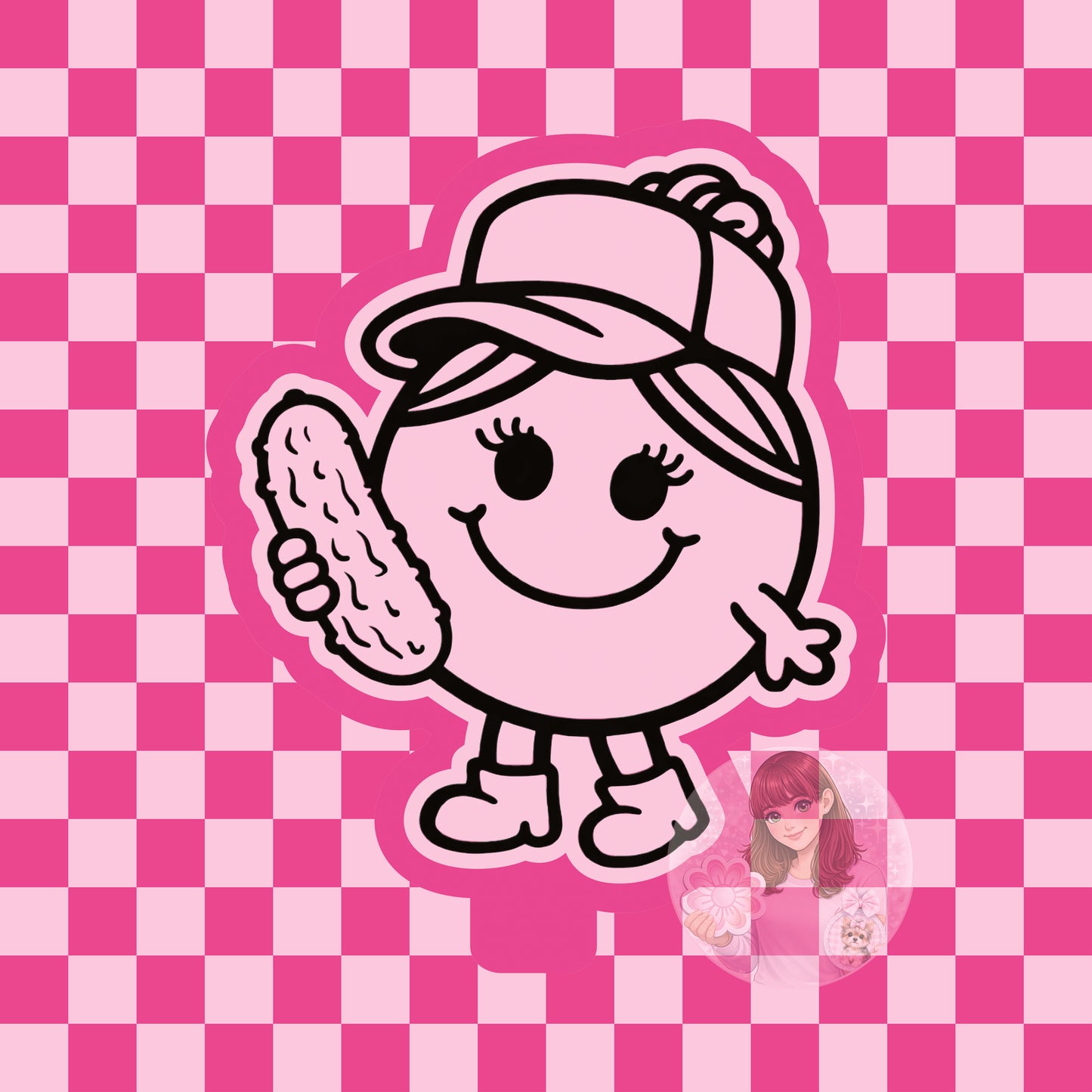 Little Miss Pickle silicone freshie mold