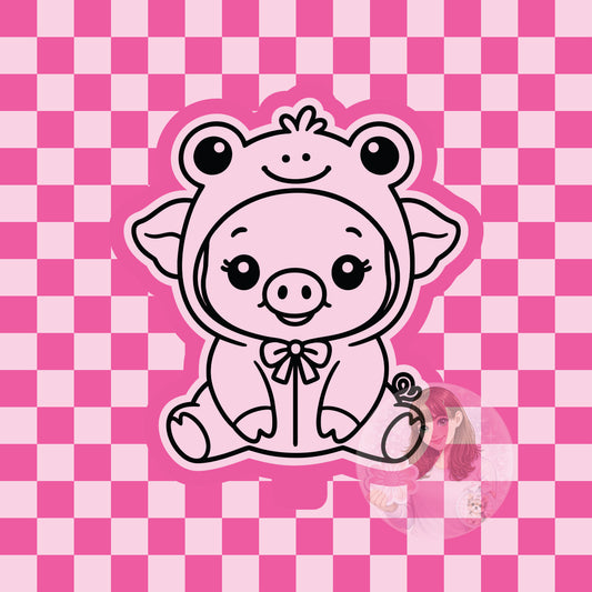 Frog pig silicone freshie mold